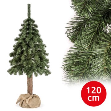 Árbol de Navidad sobre tronco NATURAL 120 cm abeto