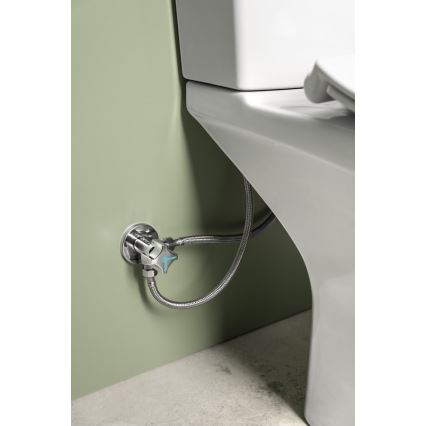 Arco - Válvula angular combinada con dos salidas A-80 cromo brillante