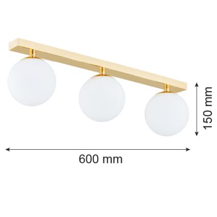Argon 1414 - Lámpara de baño de superficie FLAVIO 3xE14/7W/230V IP44