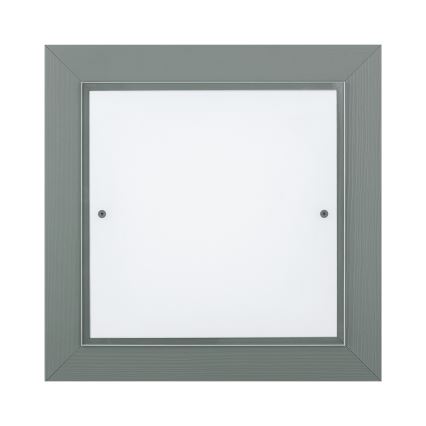 Argon 1868 - Lámpara de techo TABOR 4xE27/15W/230V 42x42 cm gris