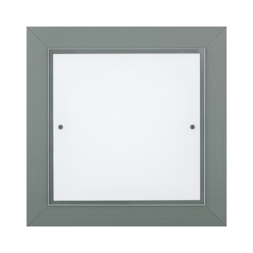 Argon 1868 - Lámpara de techo TABOR 4xE27/15W/230V 42x42 cm gris