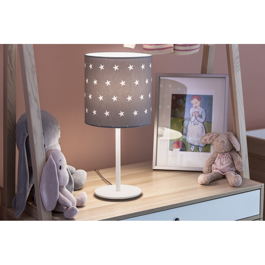 Argon 4126 - Lámpara de mesa MAGIC 1xE27/15W/230V gris/blanco