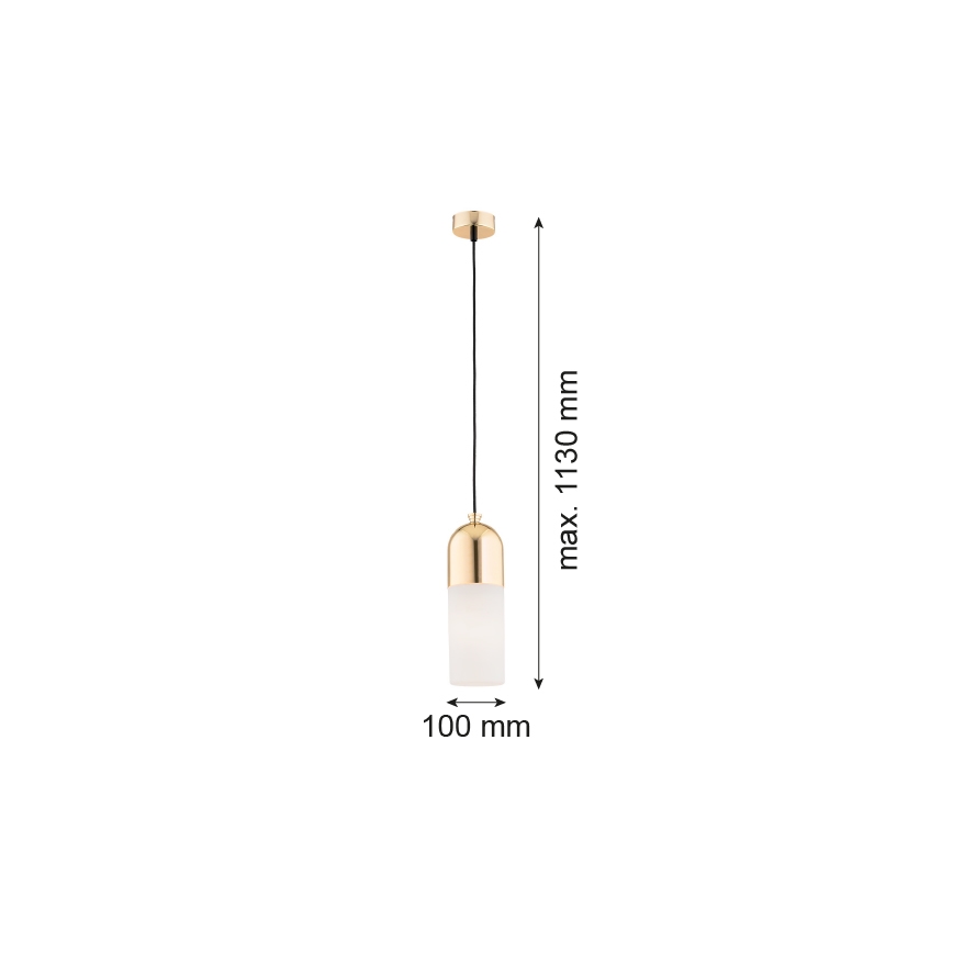 Argon 4212 - Lámpara colgante de cable BURGOS 1xE27/15W/230V cobre