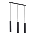 Argon 6112 - Lámpara colgante GOMERA 3xGU10/5W/230V negro