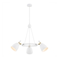 Argon 6148 - Lámpara colgante CHARLOTTE 3xE27/15W/230V blanco/dorado