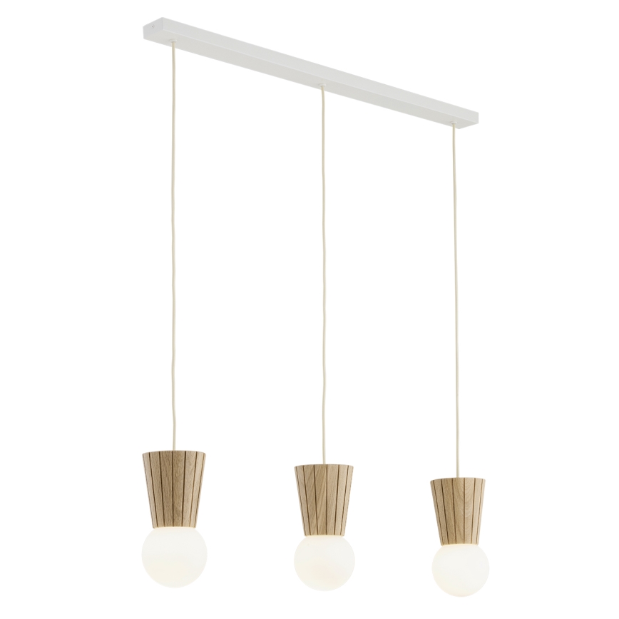 Argon 6357 - Lámpara colgante para baño con cable VOLANTE 3xG9/6W/230V IP44 beige