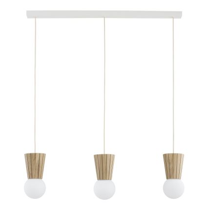Argon 6357 - Lámpara colgante para baño con cable VOLANTE 3xG9/6W/230V IP44 beige