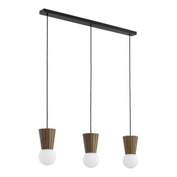 Argon 6358 - Lámpara colgante para baño VOLANTE con cable, 3xG9/6W/230V, IP44, marrón