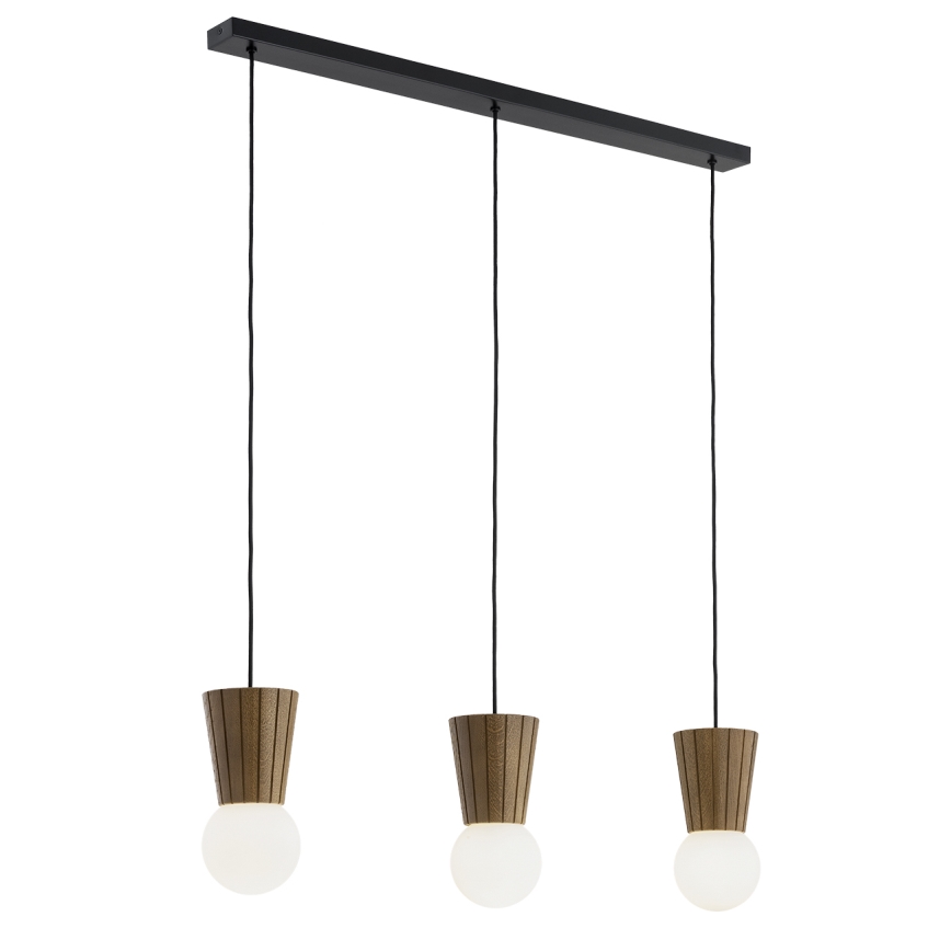 Argon 6358 - Lámpara colgante para baño VOLANTE con cable, 3xG9/6W/230V, IP44, marrón