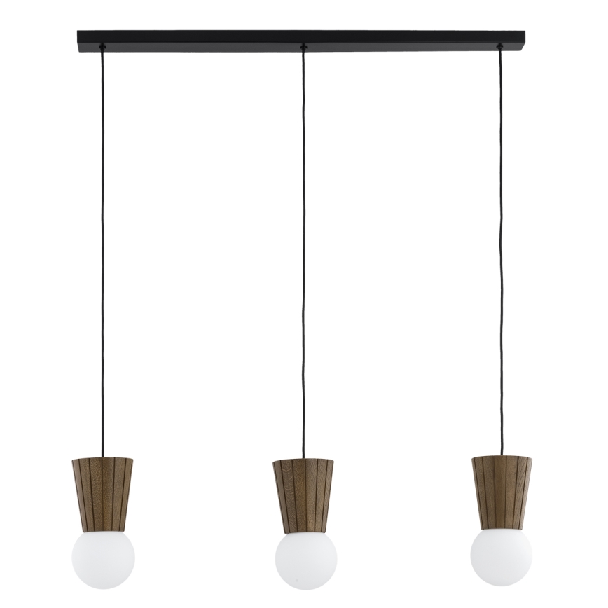 Argon 6358 - Lámpara colgante para baño VOLANTE con cable, 3xG9/6W/230V, IP44, marrón