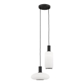 Argon 7214 - Lámpara colgante SAGUNTO PLUS 2xE27/15W/230V negro