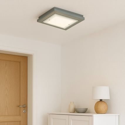Argon 7269 - Lámpara de techo TABOR 2xE27/15W/230V 32x32 cm gris