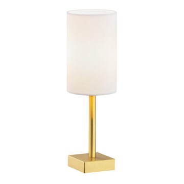 Argon 8030 - Lámpara de mesa ABRUZZO 1xE14/7W/230V latón/blanco