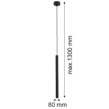 Argon 8067 - Lámpara colgante en cable ETNA 1xG9/6W/230V negro