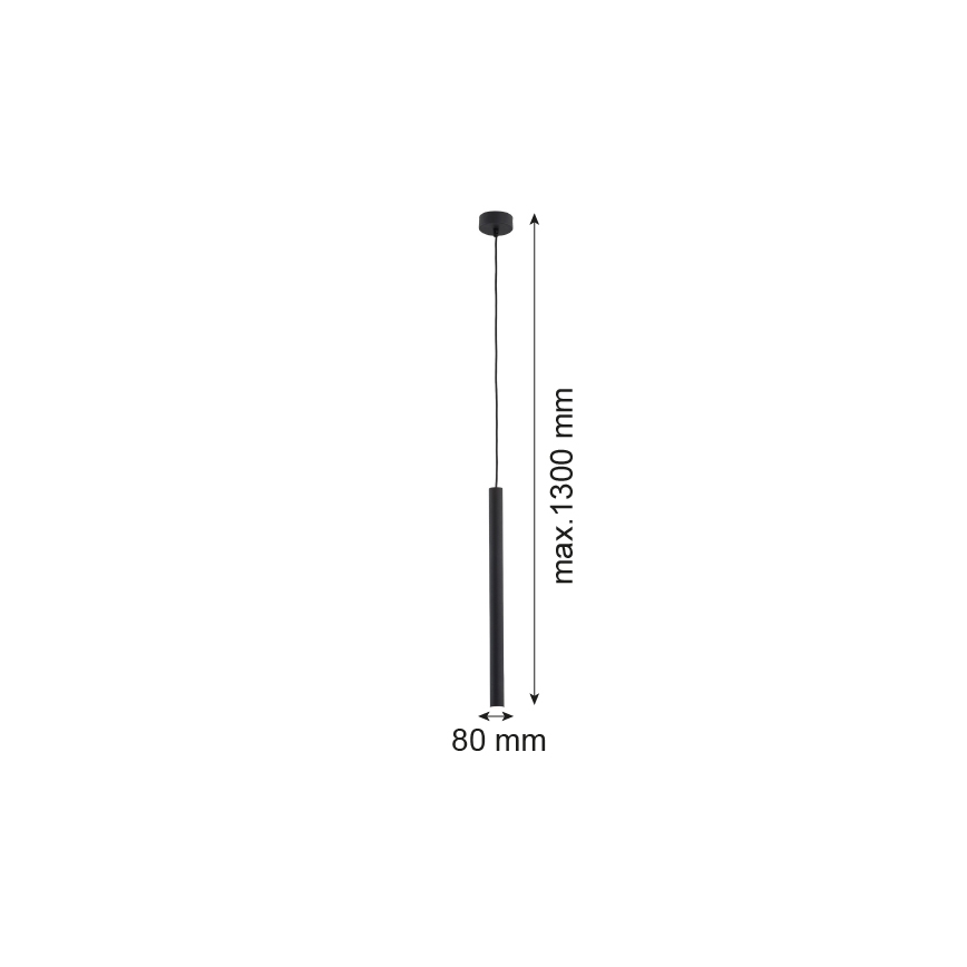 Argon 8067 - Lámpara colgante en cable ETNA 1xG9/6W/230V negro