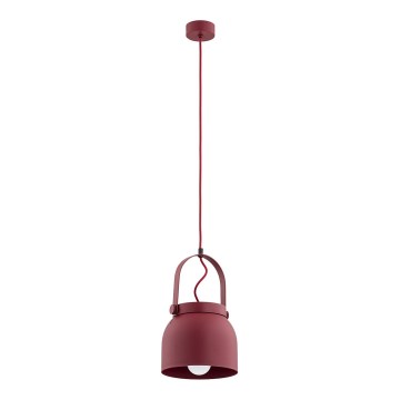 Argon 8282 - Lámpara colgante LOGAN 1xE27/15W/230V diá. 20 cm rojo