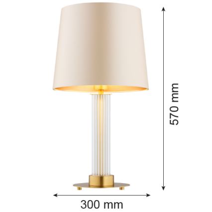 Argon 8541 - Lámpara de mesa HAMPTON 1xE27/15W/230V 57 cm beige