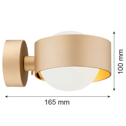 Argon 8567 - Aplique de baño MASSIMO PLUS 1xG9/6W/230V IP44 dorado