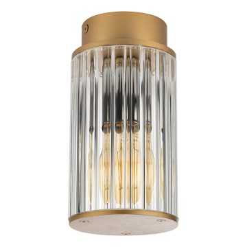 Argon 8774 - Plafón de exterior NORFOLK 1xE27/15W/230V IP44 dorado