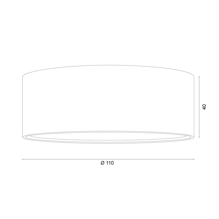 Argon 8905 - Lámpara de techo ELORA 1xGX53/7W/230V, diámetro 11 cm, color negro