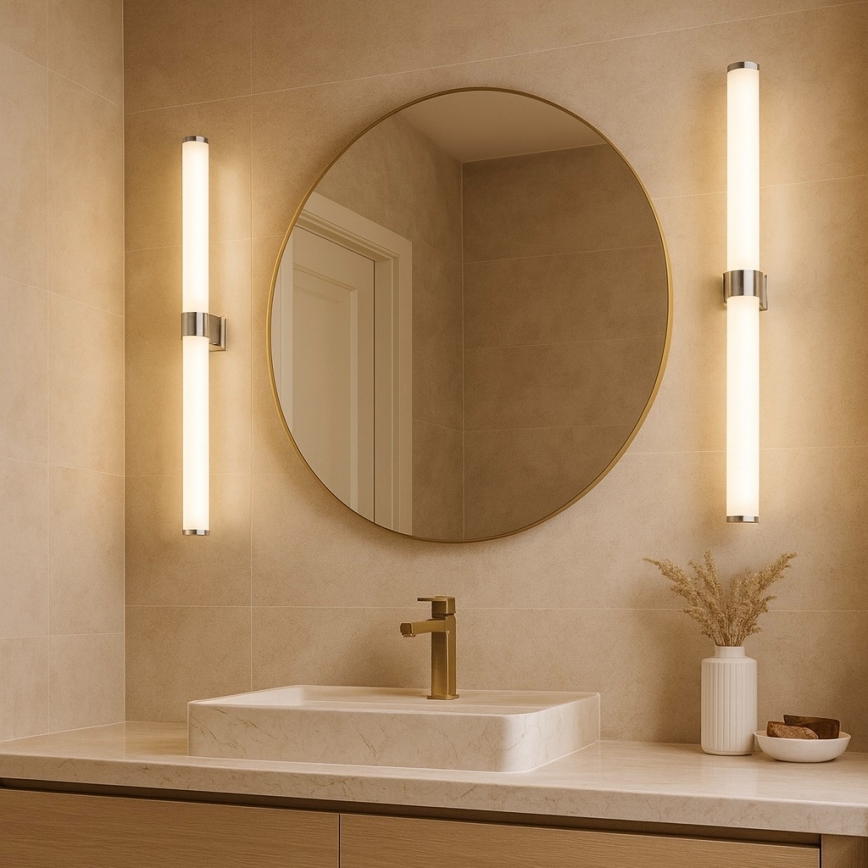Argon 8925 - Iluminación LED para espejo de baño BATUMI LED/24W/230V 3000K IP44 cromo brillante