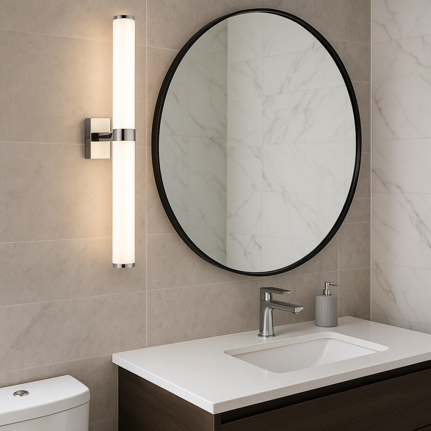 Argon 8925 - Iluminación LED para espejo de baño BATUMI LED/24W/230V 3000K IP44 cromo brillante