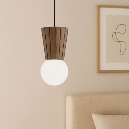 Argon 8952 - Lámpara colgante para baño con cable VOLANTE 1xG9/6W/230V IP44 marrón