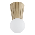 Argon 8973 - Luminaria de techo para baño VOLANTE 1xG9/6W/230V IP44 Ø 12 cm beige