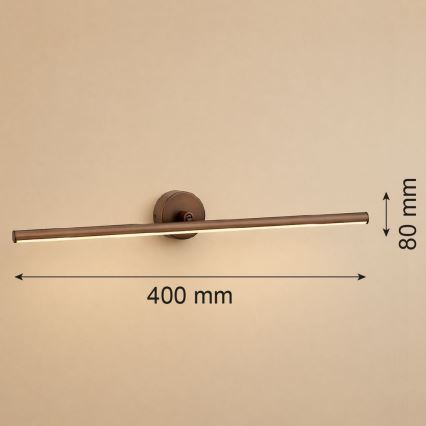 Argon 8993 - Aplique LED para cuadros MIRI LED/7,2W/230V 3000K 40 cm marrón