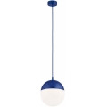 Argon 9000 - Lámpara colgante exterior con cable LIV 1xE27/15W/230V IP44 azul