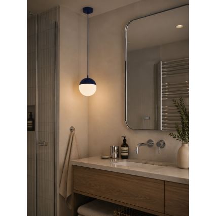 Argon 9000 - Lámpara colgante exterior con cable LIV 1xE27/15W/230V IP44 azul