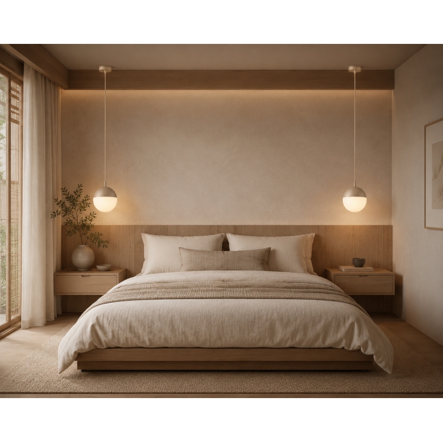 Argon 9001 - Lámpara colgante de exterior con cable LIV 1xE27/15W/230V IP44 beige