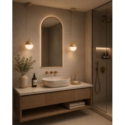 Argon 9001 - Lámpara colgante de exterior con cable LIV 1xE27/15W/230V IP44 beige