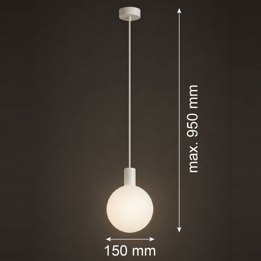 Argon 9004 - Lámpara colgante para exterior con cable ORE 1xG9/6W/230V IP44 blanco