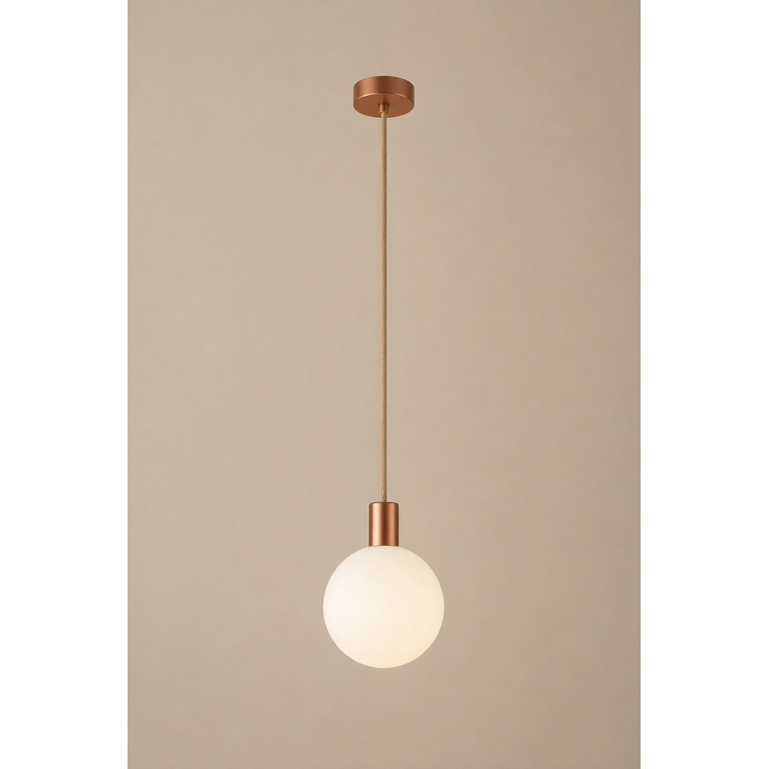 Argon 9006 - Lámpara colgante de exterior con cable ORE 1xG9/6W/230V acabado en cobre
