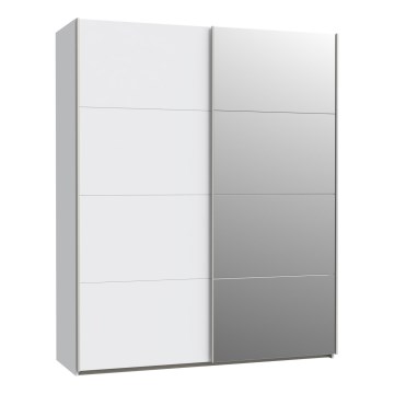 Armario con espejo KARO 170 x 210 cm, blanco