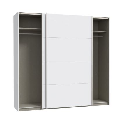 Armario con espejo KARO 220x210 cm blanco
