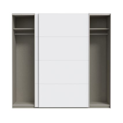 Armario con espejo KARO 220x210 cm blanco