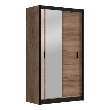 Armario con espejo SABRINA 120x215 cm roble craft