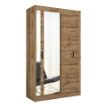 Armario con espejo SABRINA 120x215 cm roble woltan
