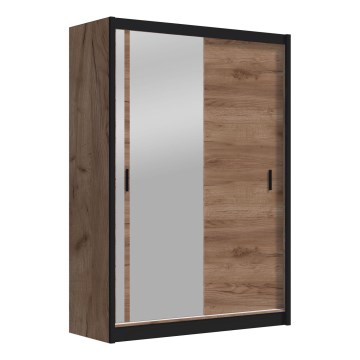 Armario con espejo SABRINA 150x215 cm roble craft