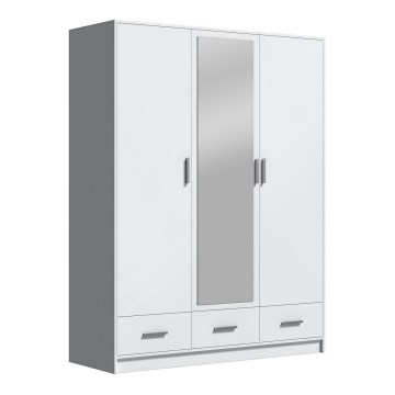 Armario con espejo SANNA 150x215 cm blanco