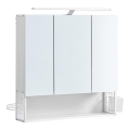 Armario de baño con espejo LED SKY 70x70x16 cm 230V blanco