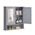 Armario de baño con espejo ZARA 58,5x56,5 cm gris