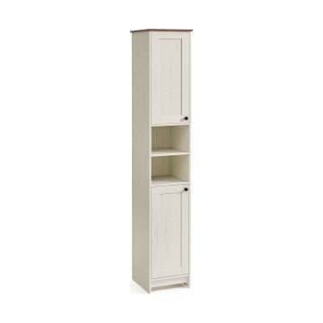 Armario de baño LEXI 30x170 cm blanco/marrón