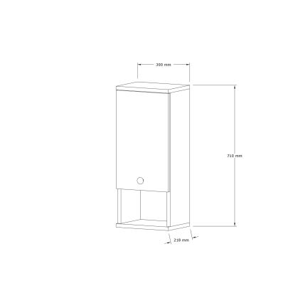 Armario de baño MIS 71x30 cm blanco