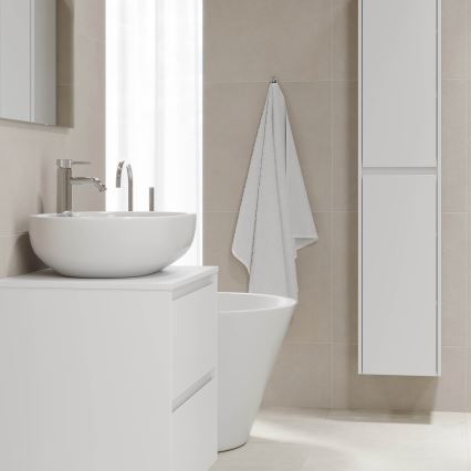 Armario de baño TRONDHEIM 35x174x30 cm blanco