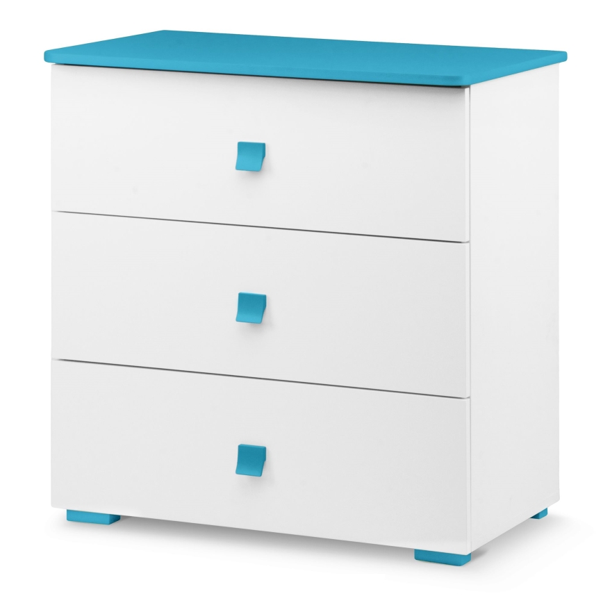 Armario PABIS 87x83 cm blanco/azul