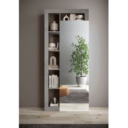 Armario ropero LENOR 91x209 cm blanco/efecto hormigón