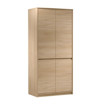 Armario ropero MIYABI 90x198x52 cm roble Cremona